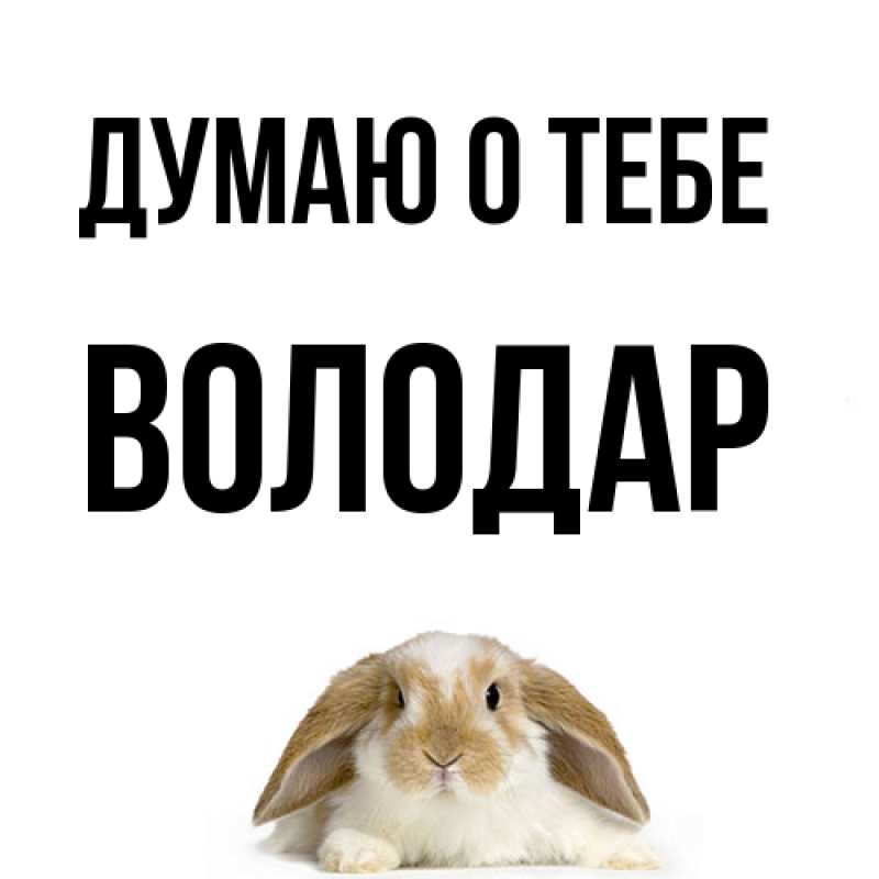 Картинка Думаю о тебе, Володар