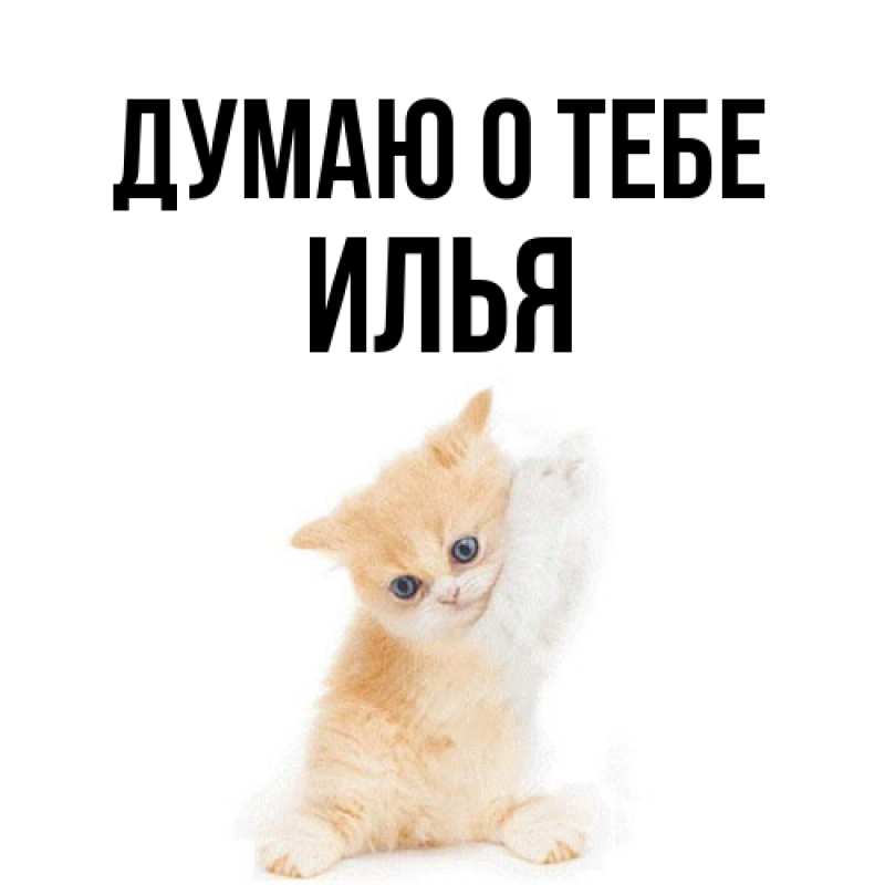 Картинка Думаю о тебе, Илья