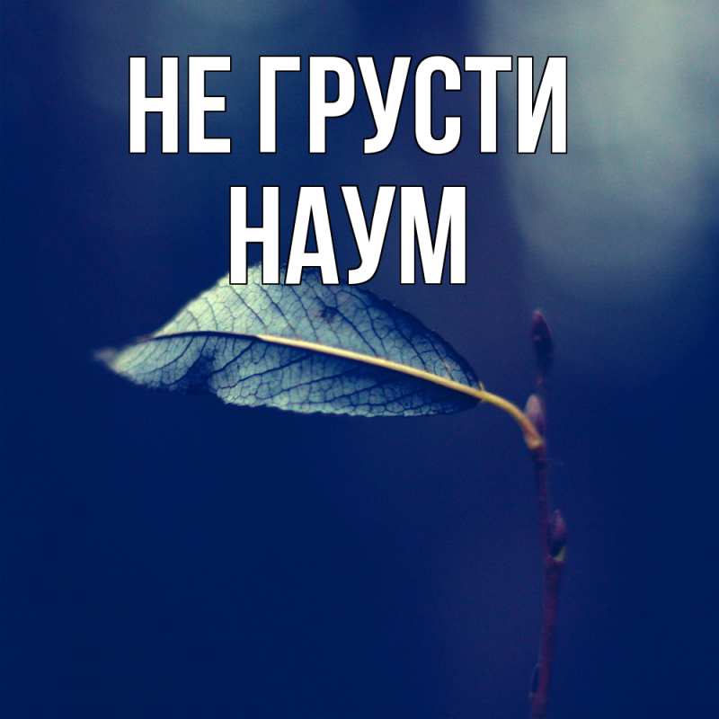 Картинка Не грусти, Наум