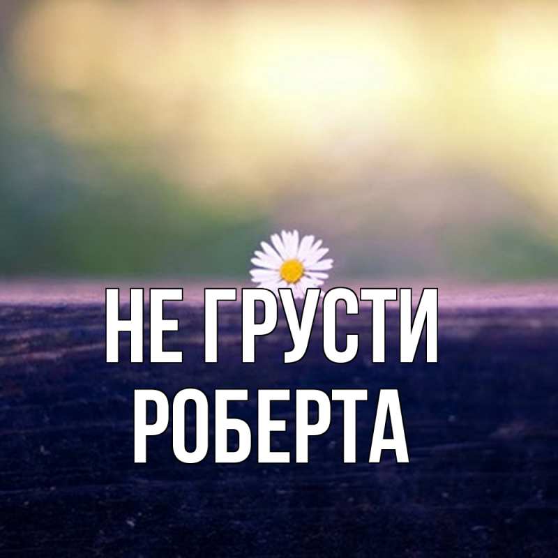 Картинка Не грусти, Роберта