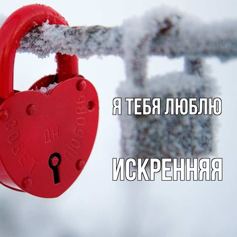 Картинка Я тебя люблю, Искренняя