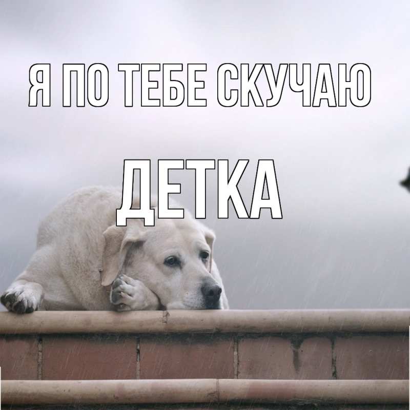 Картинка Я по тебе скучаю, Детка