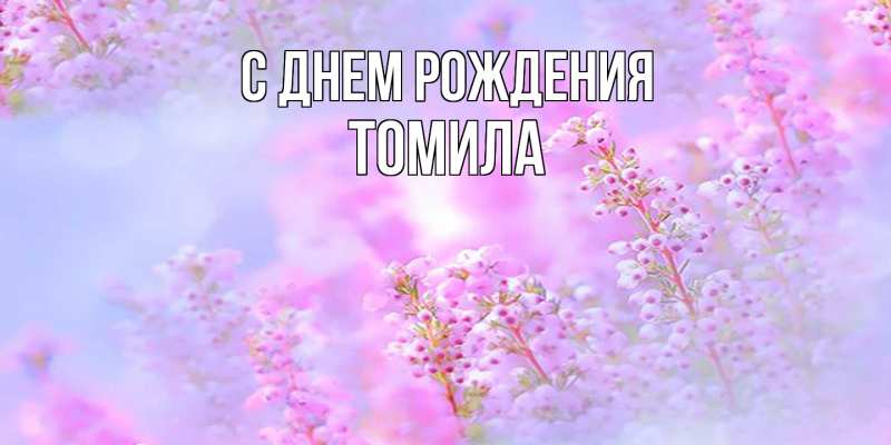 Картинка С днем рождения, Томила