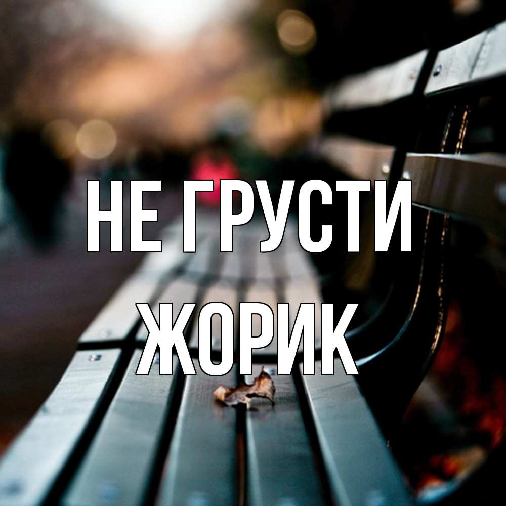 Открытка на каждый день с именем, жорик Не грусти размытый фон Прикольная открытка с пожеланием онлайн скачать бесплатно 