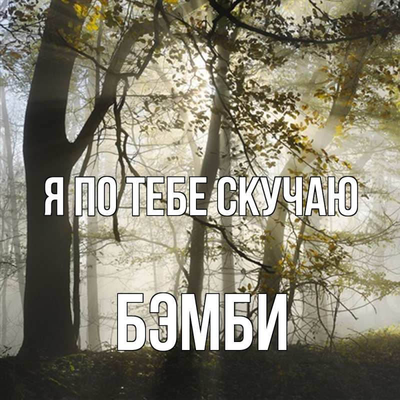 Картинка Я по тебе скучаю, Бэмби