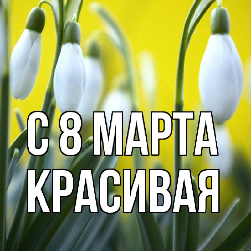 Картинка C 8 МАРТА, Красивая