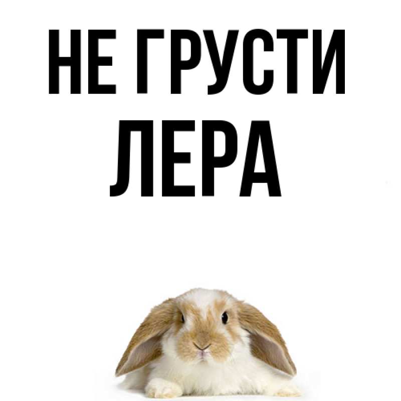 Картинка Не грусти, Лера