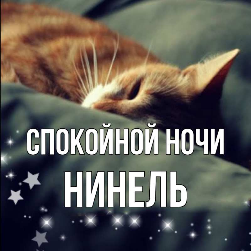 Картинка Спокойной ночи, Нинель
