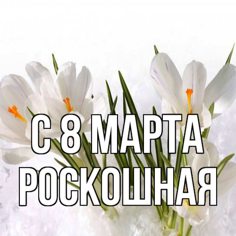 Картинка C 8 МАРТА, Роскошная
