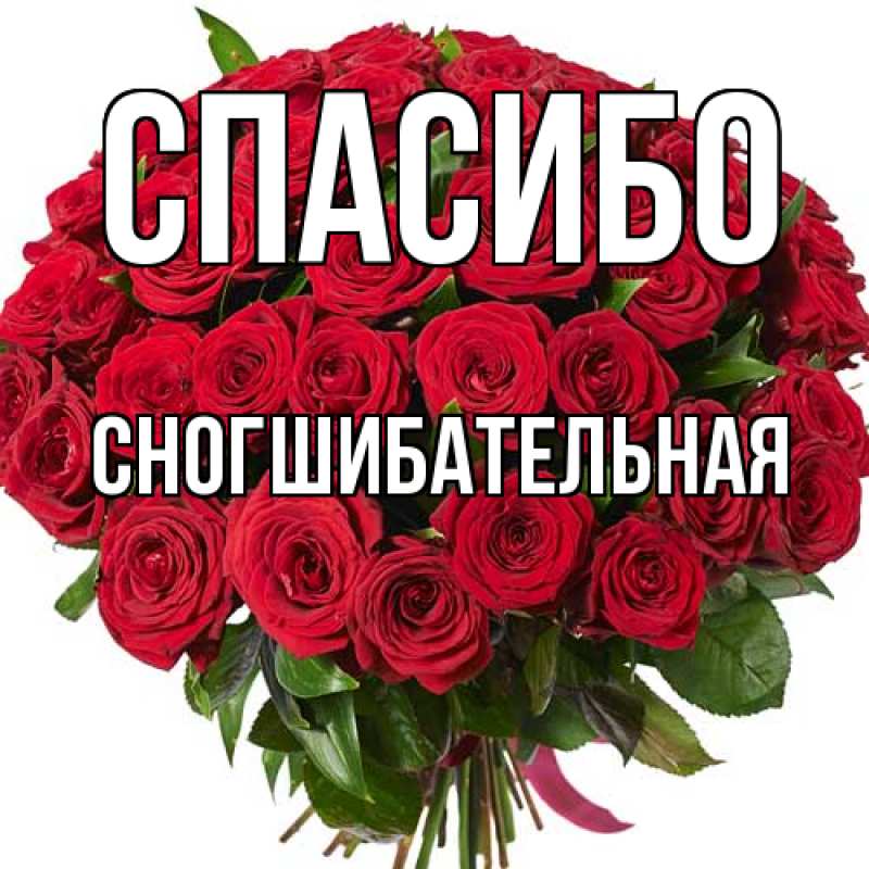 Картинка Спасибо, Сногшибательная