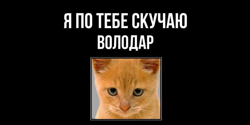 Картинка Я по тебе скучаю, Володар