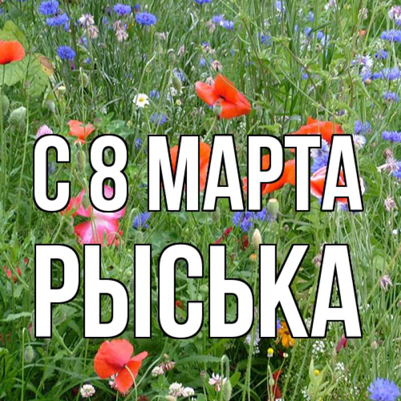 Картинка C 8 МАРТА, Рыська