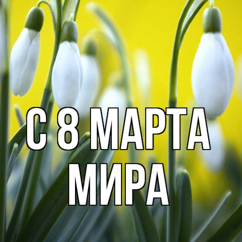 Картинка C 8 МАРТА, Мира