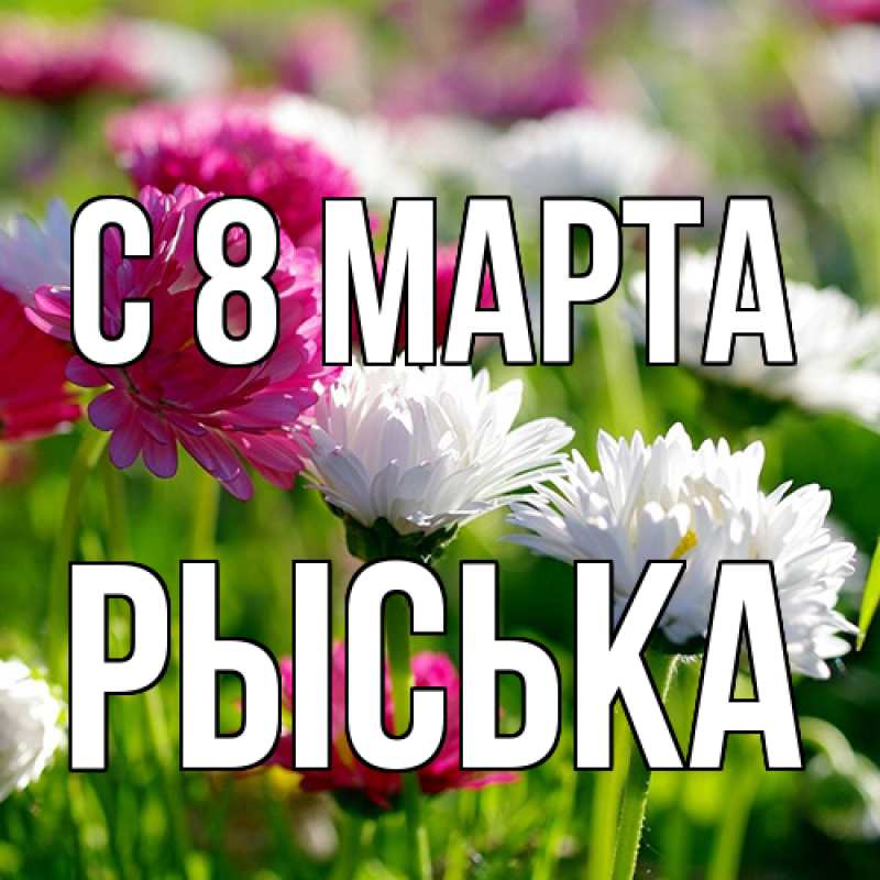 Картинка C 8 МАРТА, Рыська