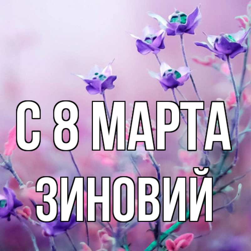 Картинка C 8 МАРТА, Зиновий