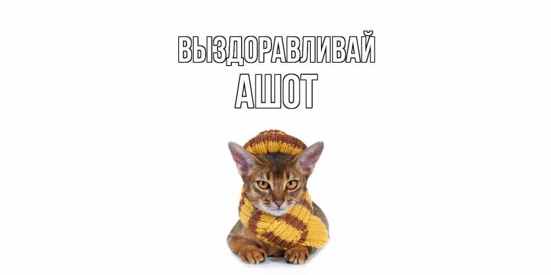 Картинка Выздоравливай, Ашот