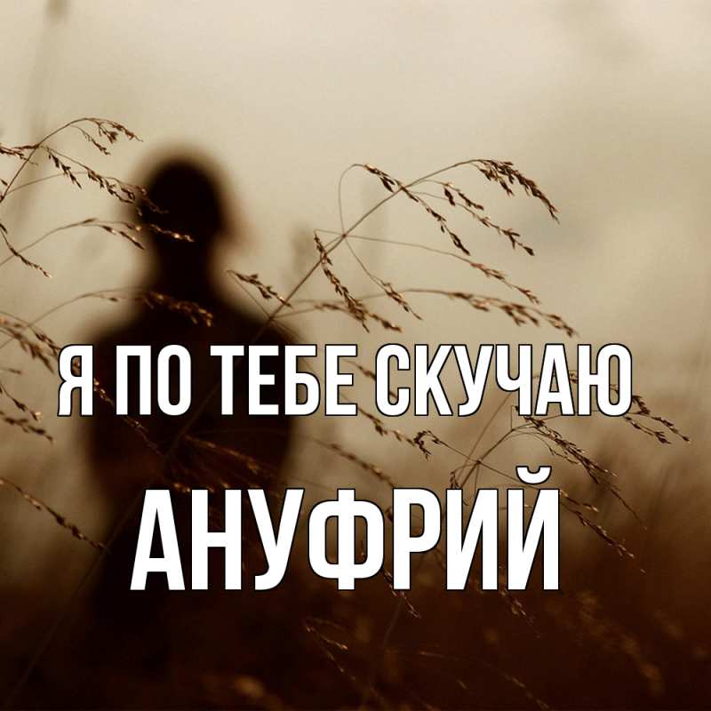 Картинка Я по тебе скучаю, Ануфрий