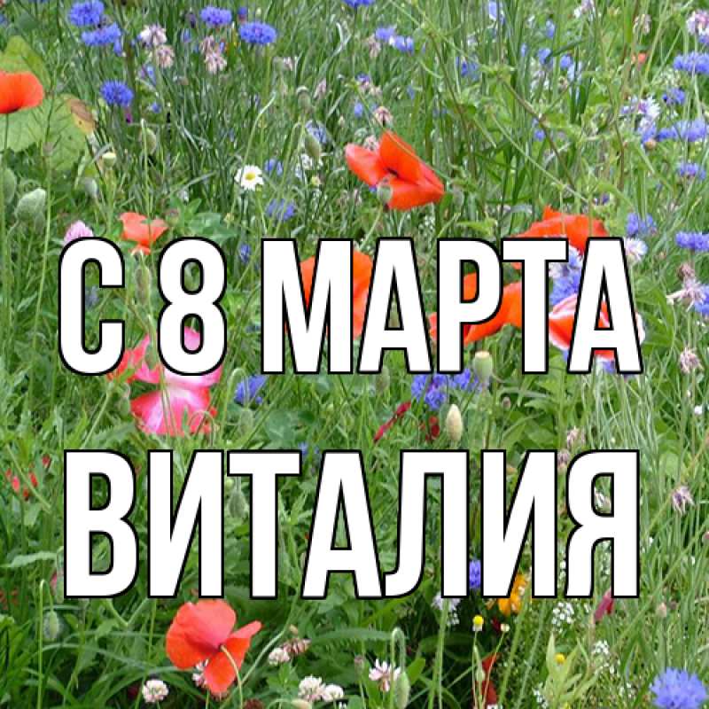 Картинка C 8 МАРТА, Виталия