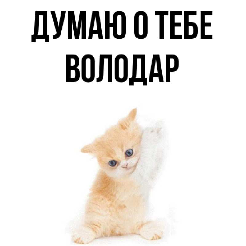 Картинка Думаю о тебе, Володар