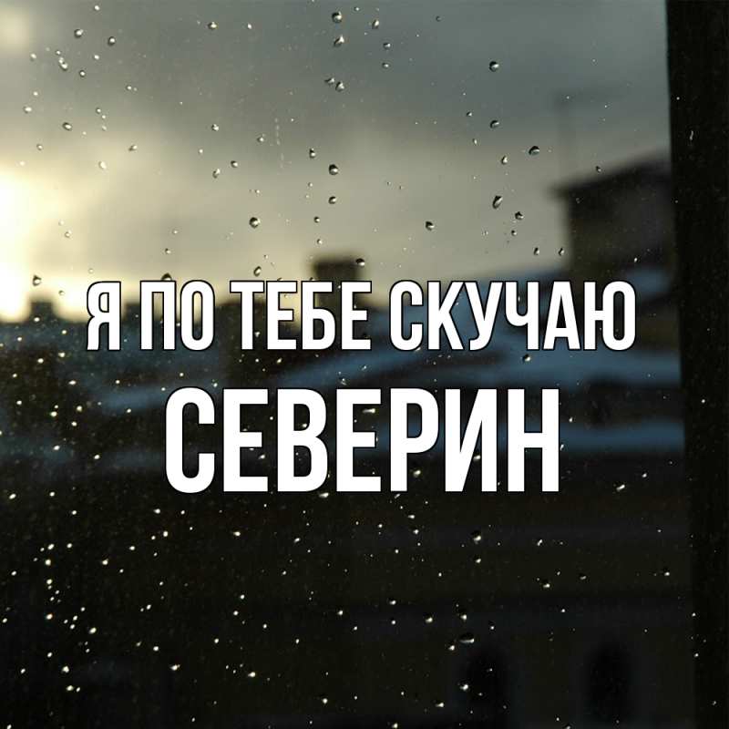 Картинка Я по тебе скучаю, Северин