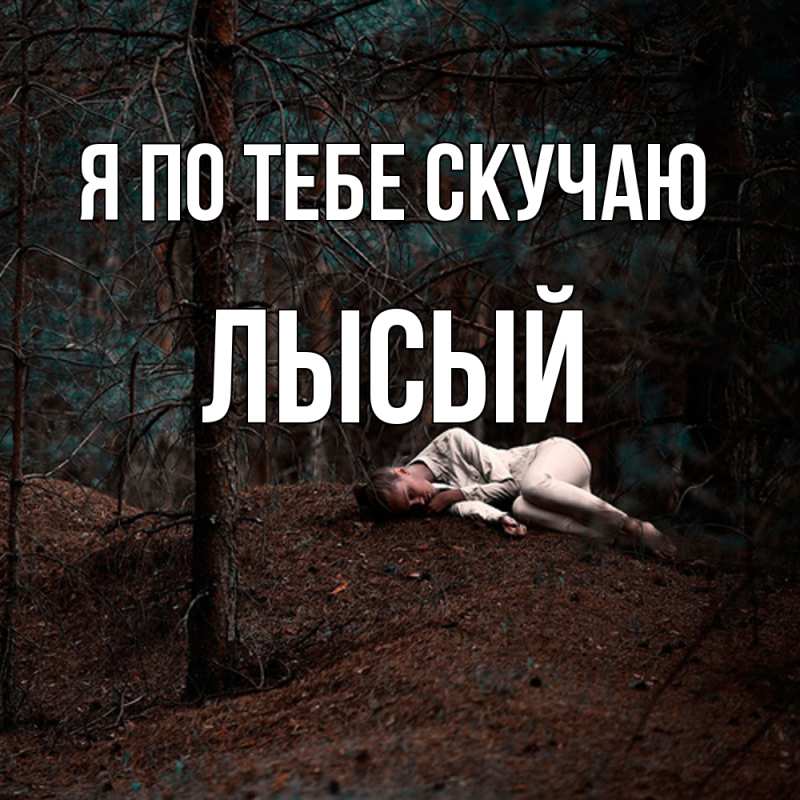 Картинка Я по тебе скучаю, Лысый