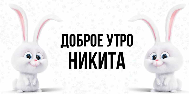 Картинка Доброе утро, Никита