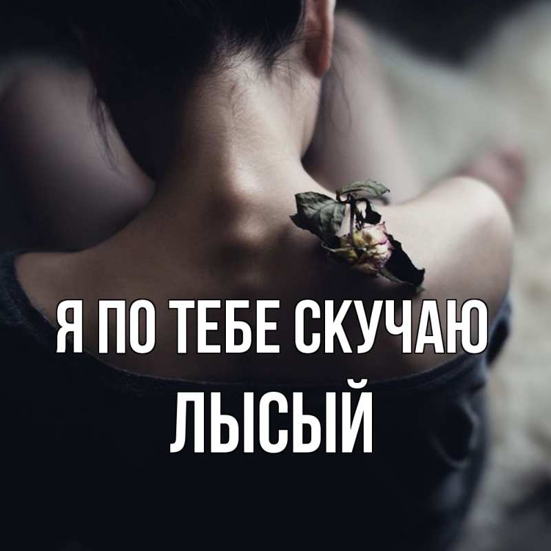 Картинка Я по тебе скучаю, Лысый