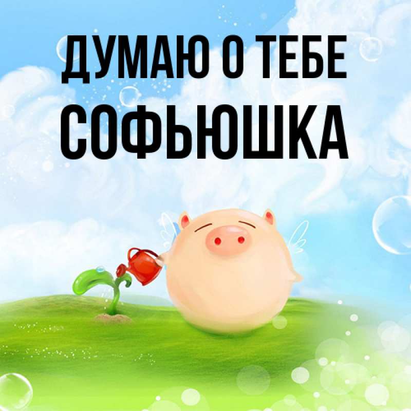 Картинка Думаю о тебе, Софьюшка