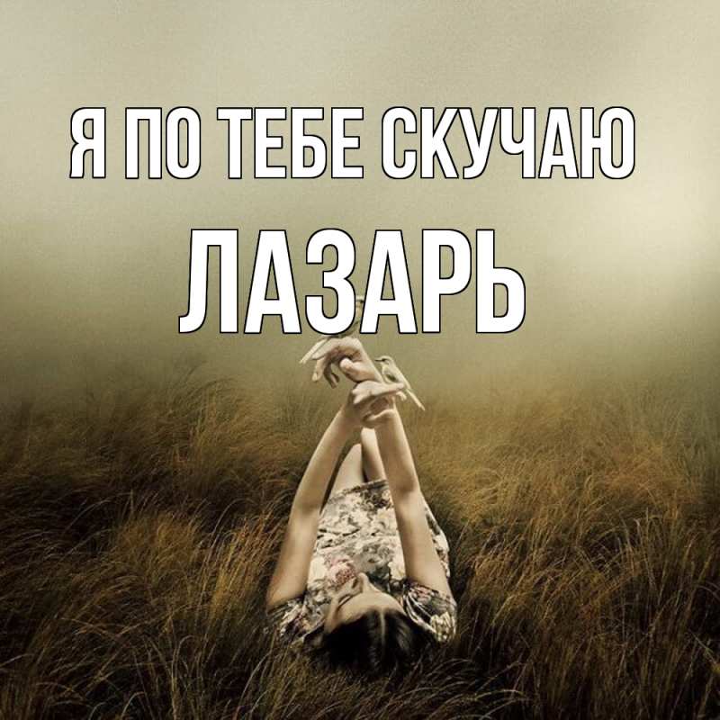 Картинка Я по тебе скучаю, Лазарь
