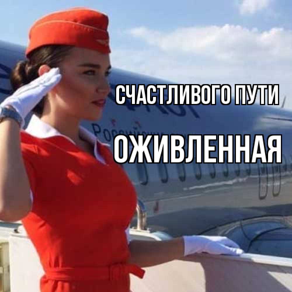 Открытка на каждый день с именем, Оживленная Счастливого пути чудесного полета Прикольная открытка с пожеланием онлайн скачать бесплатно 