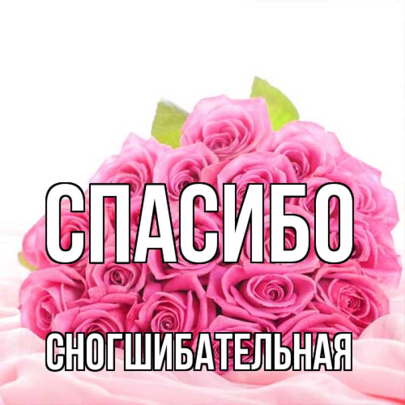 Картинка Спасибо, Сногшибательная