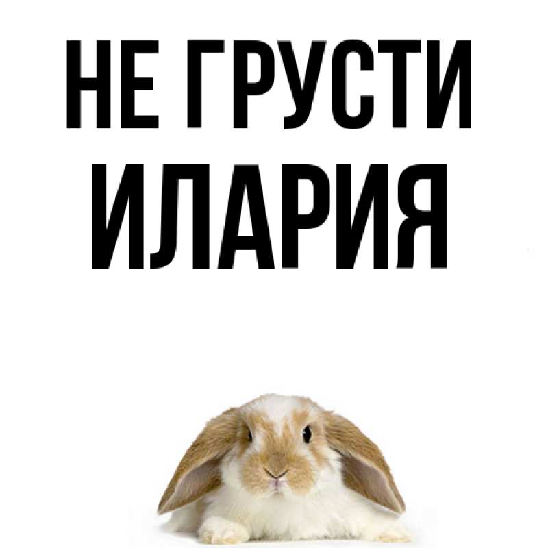 Картинка Не грусти, Илария