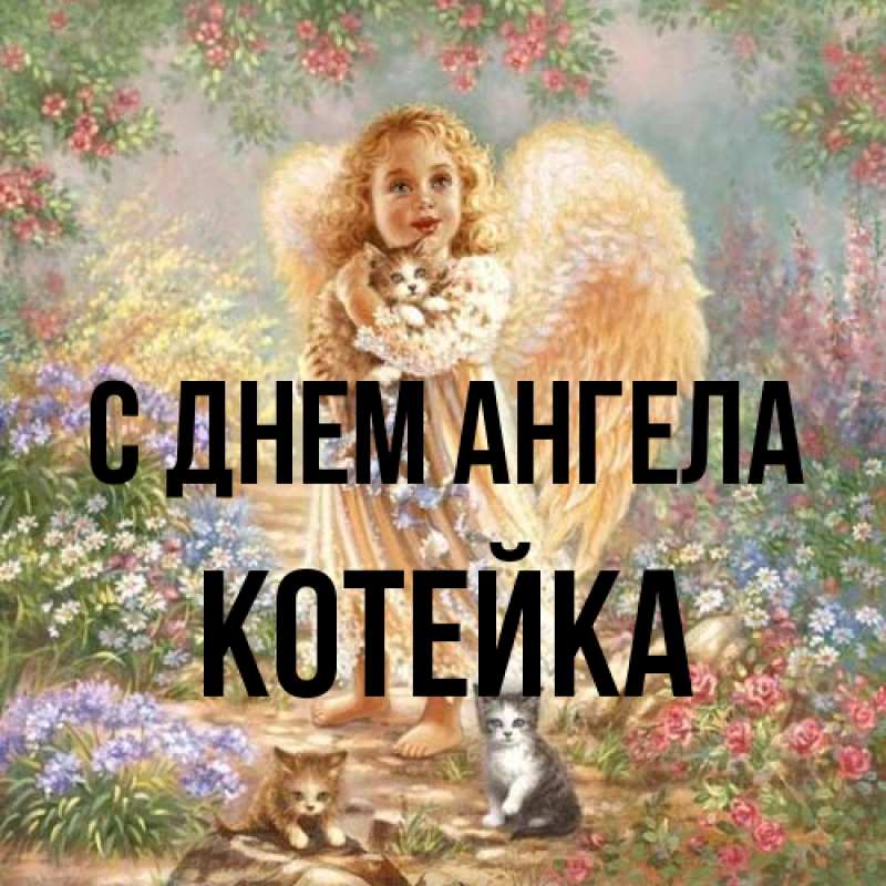 Картинка С днем ангела, Котейка