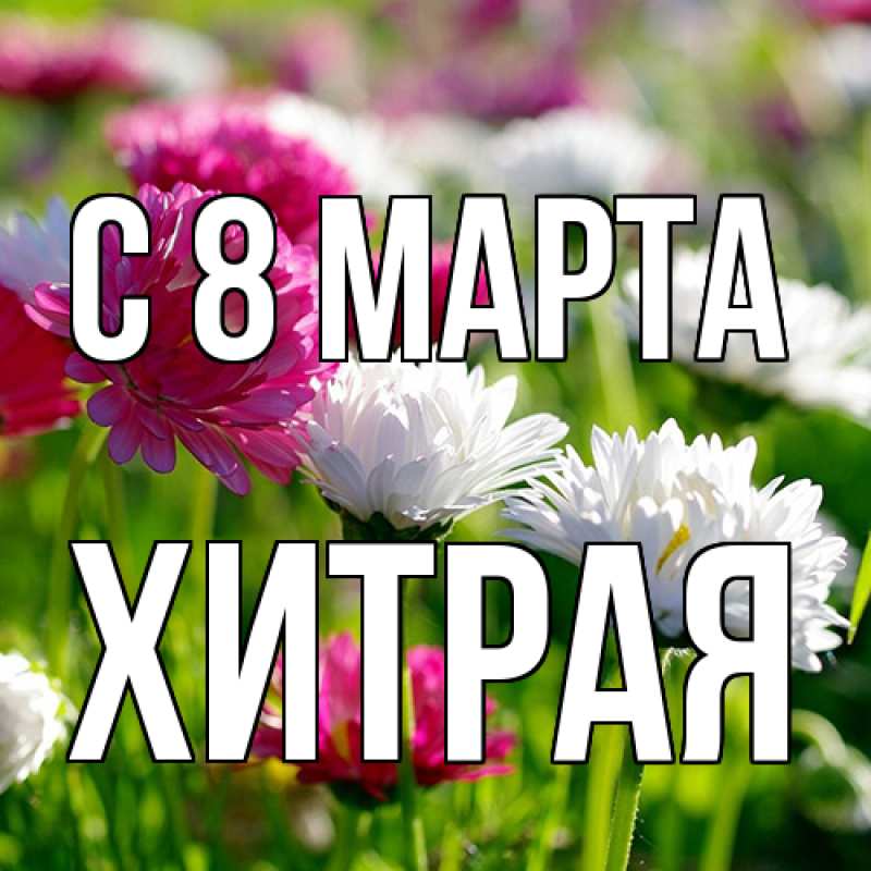 Картинка C 8 МАРТА, хитрая