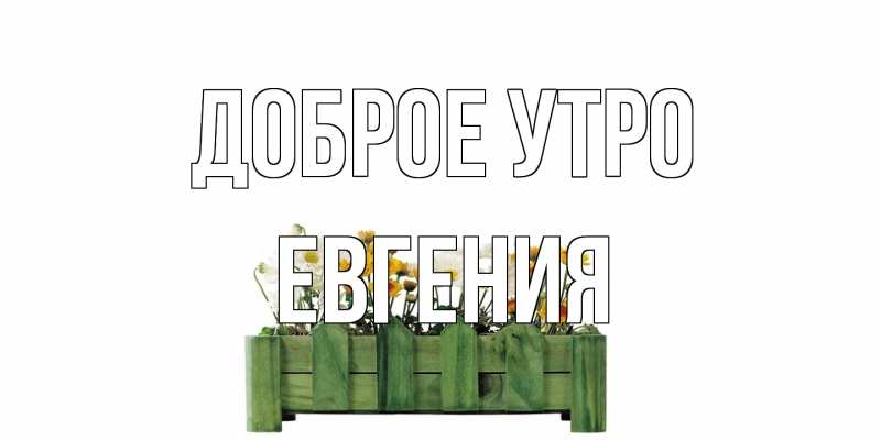 Картинка Доброе утро, Евгения