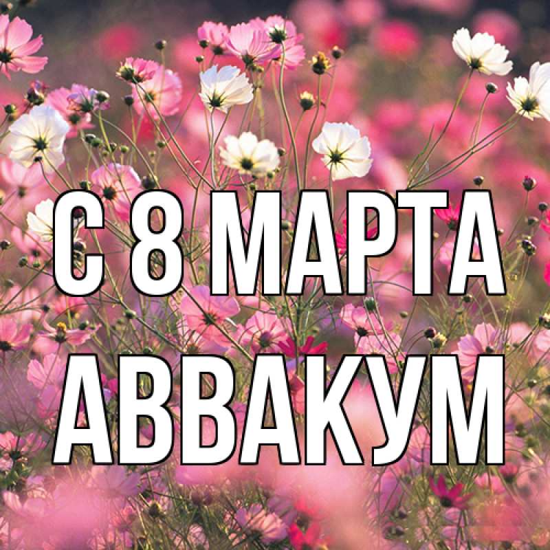 Картинка C 8 МАРТА, Аввакум