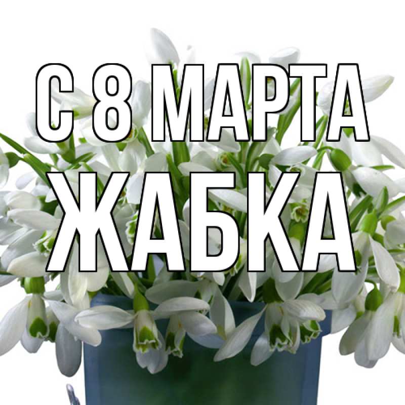 Картинка C 8 МАРТА, Жабка