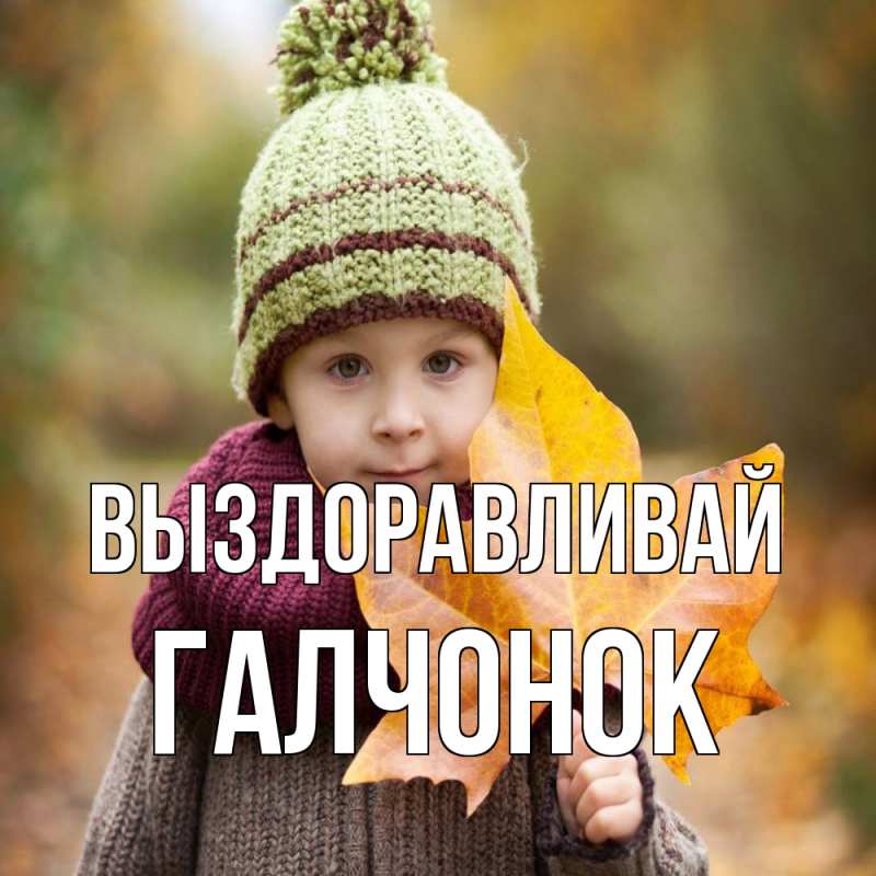 Картинка Выздоравливай, галчонок