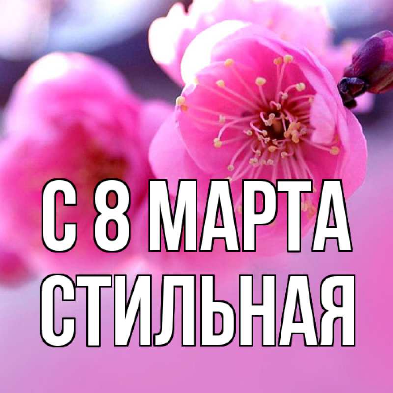 Картинка C 8 МАРТА, Стильная