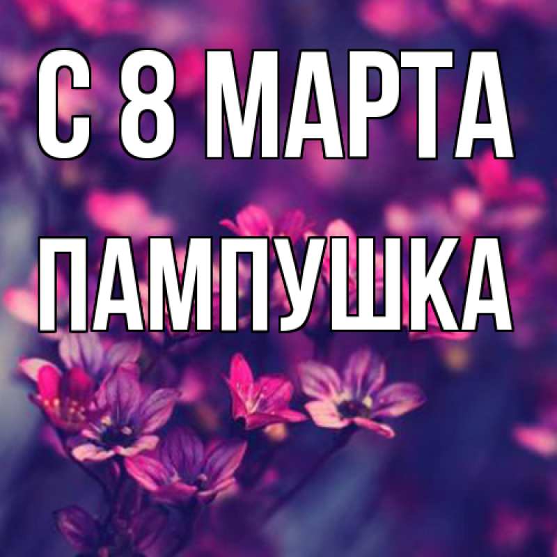 Картинка C 8 МАРТА, Пампушка