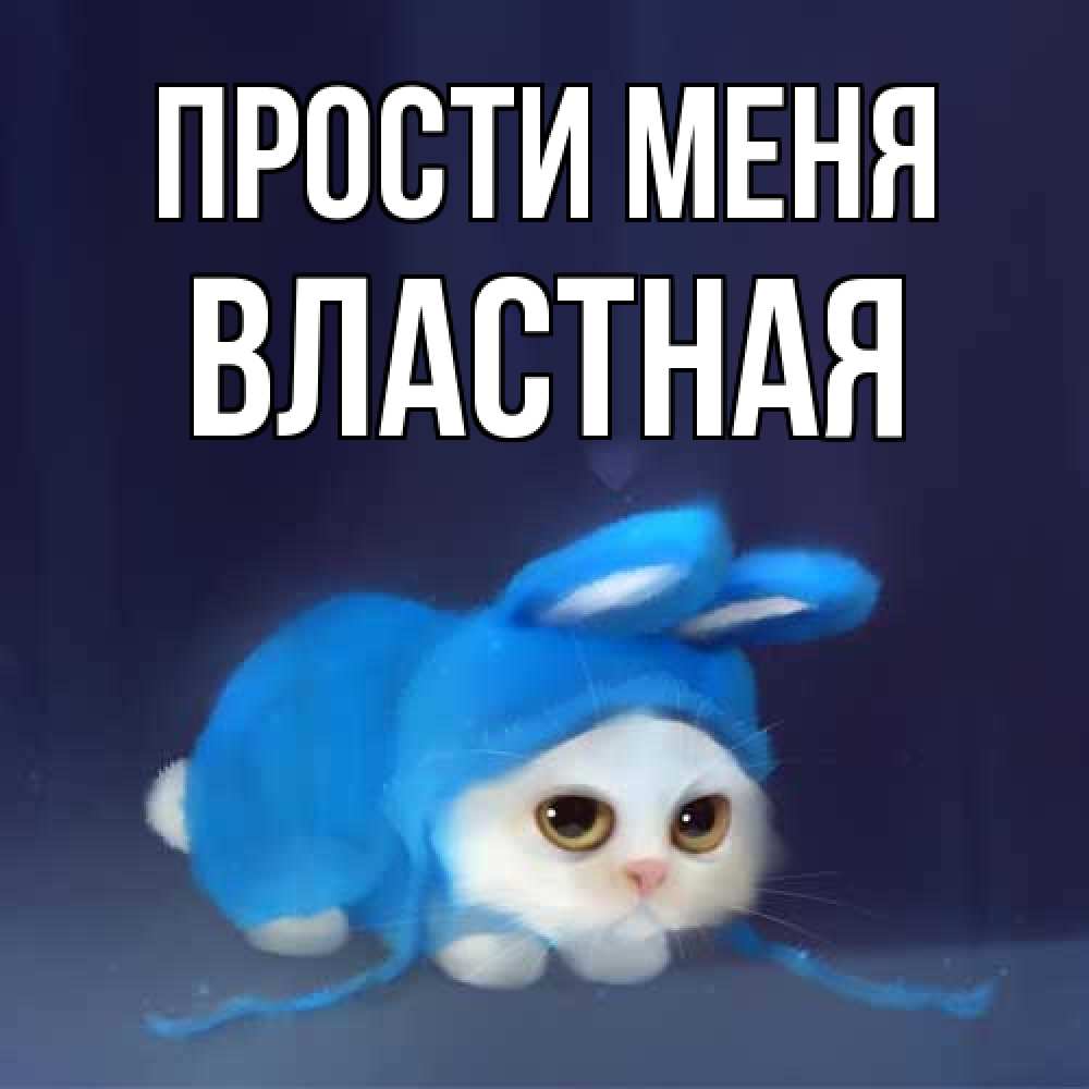 Открытка на каждый день с именем, властная Прости меня невинный котозай просит прощения Прикольная открытка с пожеланием онлайн скачать бесплатно 