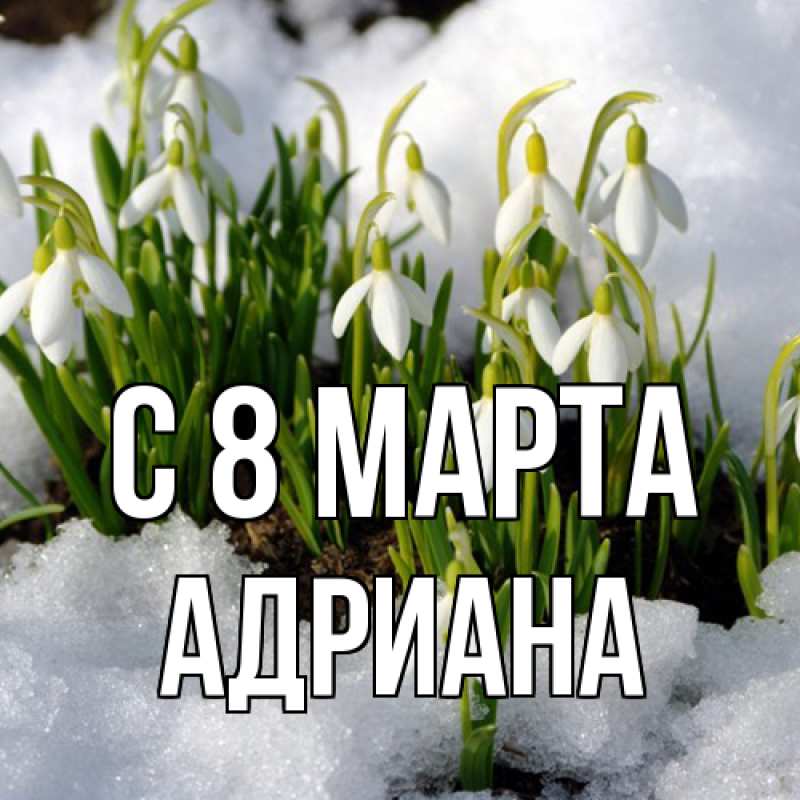 Картинка C 8 МАРТА, Адриана