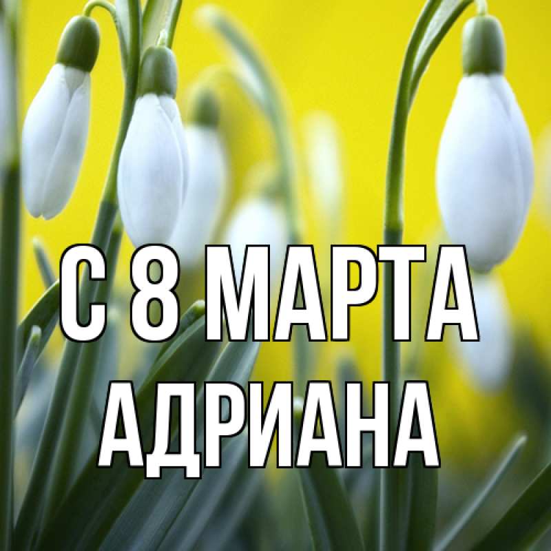 Картинка C 8 МАРТА, Адриана