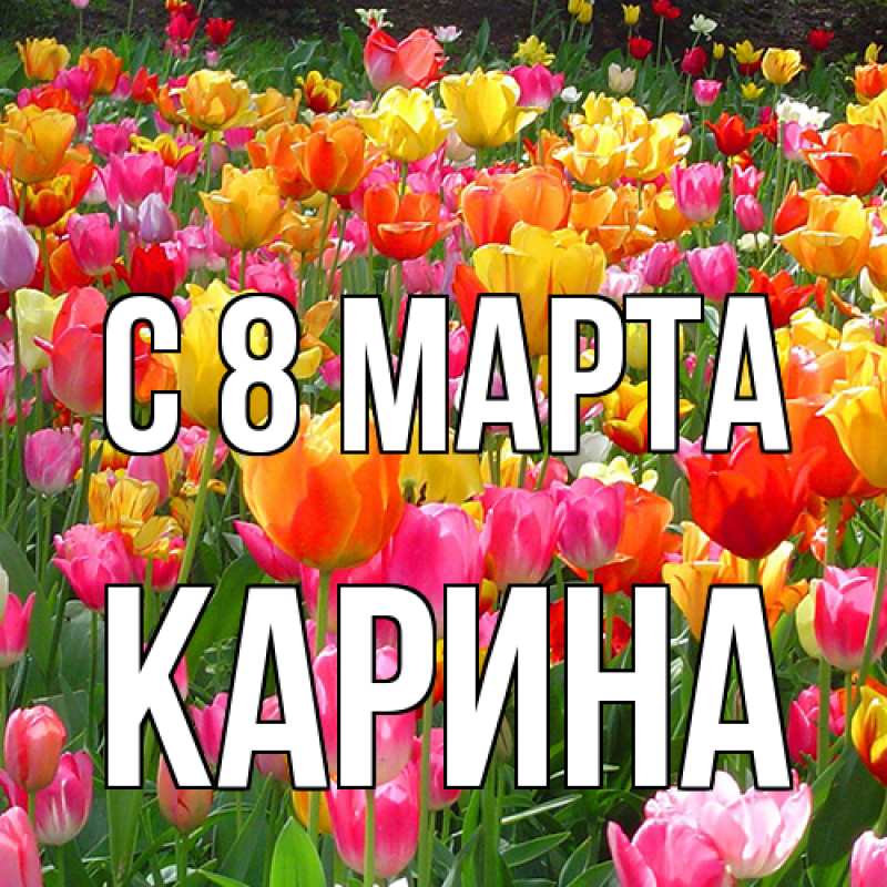 Картинка C 8 МАРТА, Карина