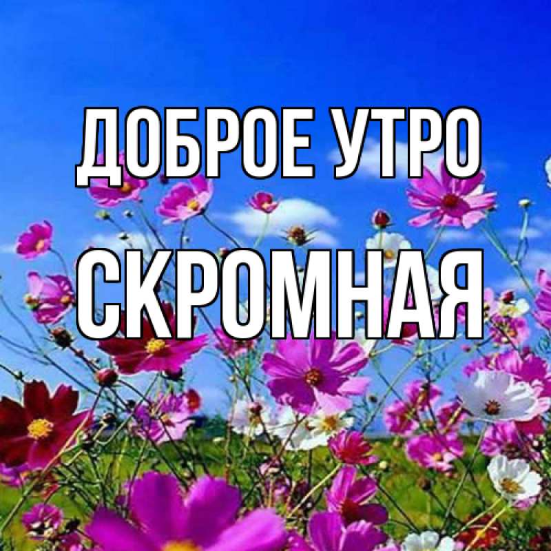 Картинка Доброе утро, скромная