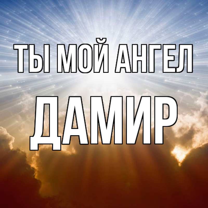 Картинка Ты мой ангел, Дамир
