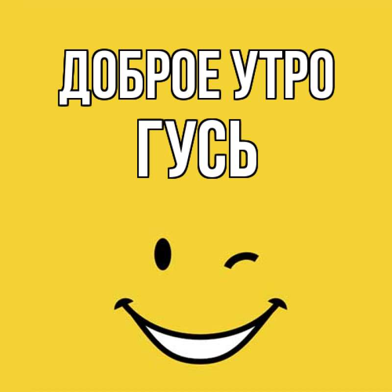 Картинка Доброе утро, Гусь