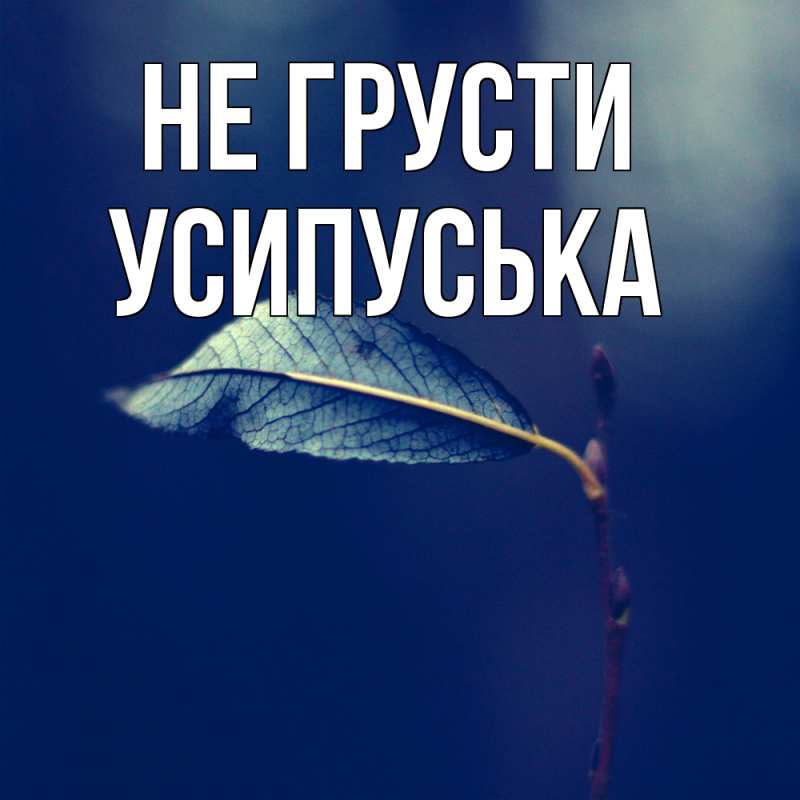 Картинка Не грусти, усипуська