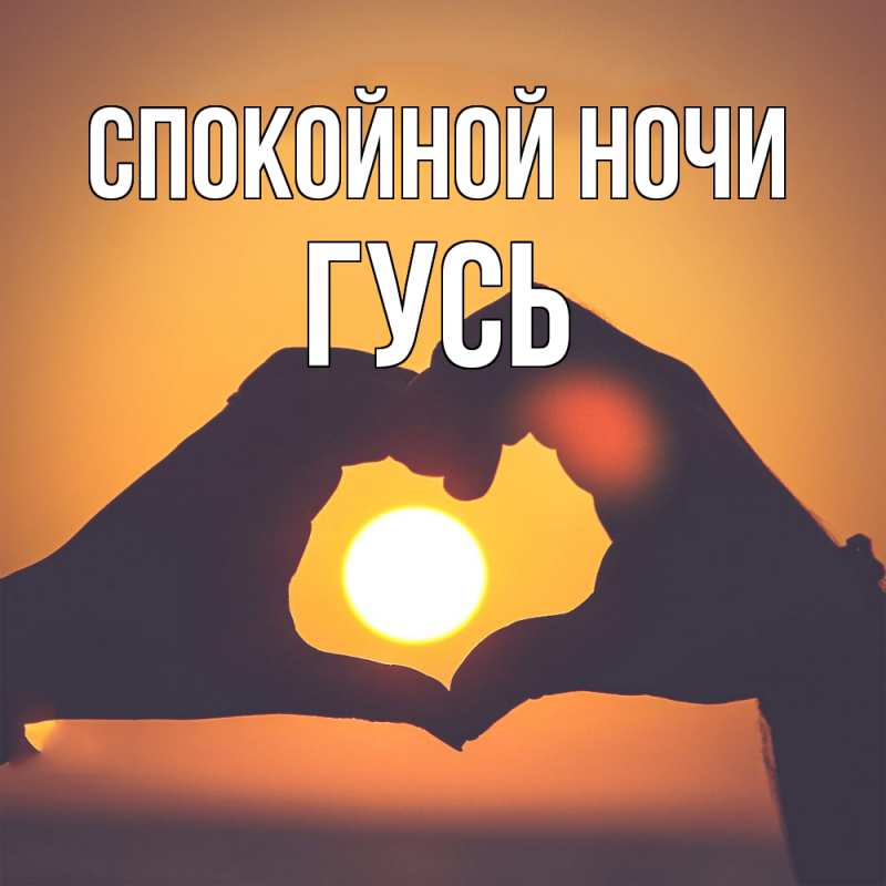 Картинка Спокойной ночи, Гусь