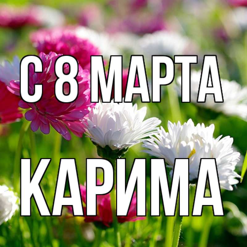 Картинка C 8 МАРТА, Карима